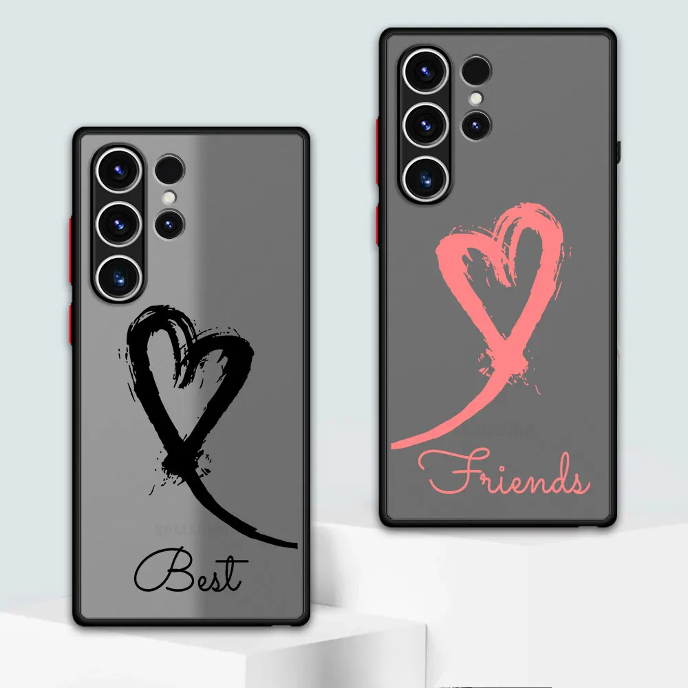 Custodia Per Samsung Galaxy S24 Ultra S10 Lite S9 S21 S23 Ultra S20 Fe S22 Plus Cover Girls Bff Best Friends Forever Matte Armor