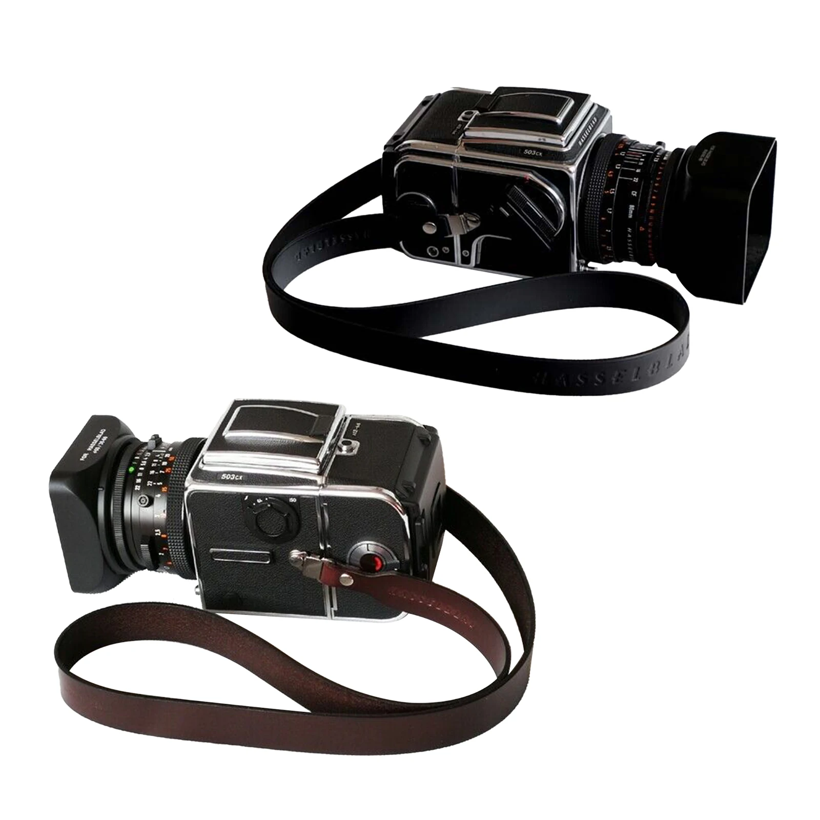 Tracolla In Vera Pelle Per Fotocamera Hasselblad 500Cm 501Cm 503Cx 500C Swc