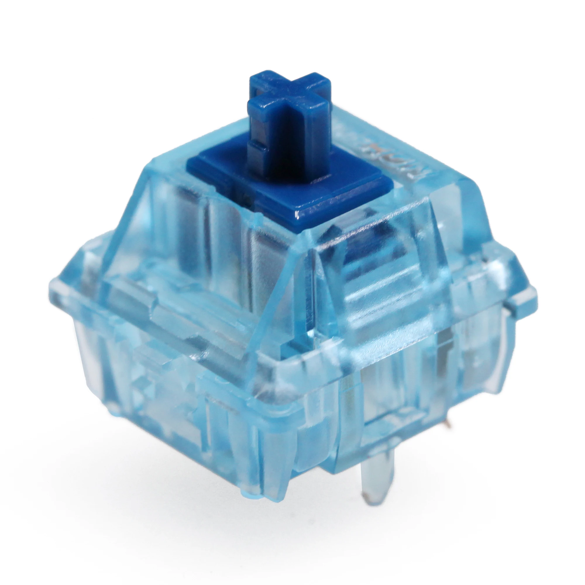 Gateron Aqua Zilent V2 Switch Lineare 62G 67G 5Pin Smd Rgb Mx Interruttore Stelo Per Tastiera Meccanica Ciano Blu Colorway