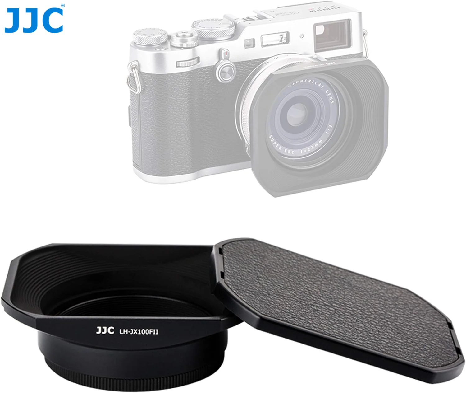 Jjc Paraluce Quadrato In Metallo Per Fujifilm X100Vi X100V X70 X100 X100S X100T X100F Sostituisce Fujifilm Lh-X100 Lente Paraluce