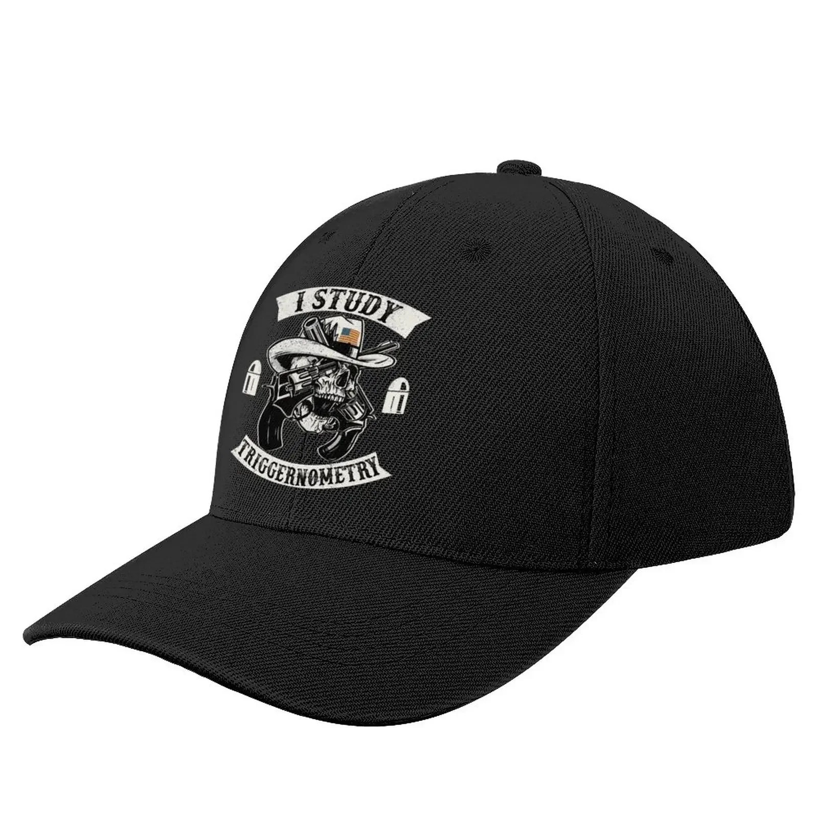 I Study Triggernometry Gun Dicendo Funny Outfit American Flag Berretto Da Baseball Beach Snapback Cap Caps Caps Donna Men'S
