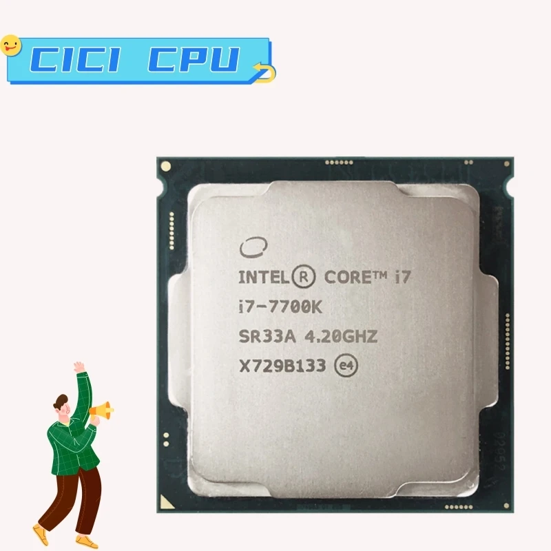Cpu Quad-Core Core I7-7700K Usata 4.2Ghz 8 Thread Lga 1151 91W 14Nm I7 7700K Processore