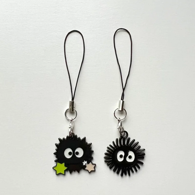 Charm Soot Sprite (2 Opzioni)/Fascino Del Telefono/Fascino Tamagotchi/Catena Del Telefono/Cinturino Del Telefono/Accessorio Del Telefono/Telefono Kawa