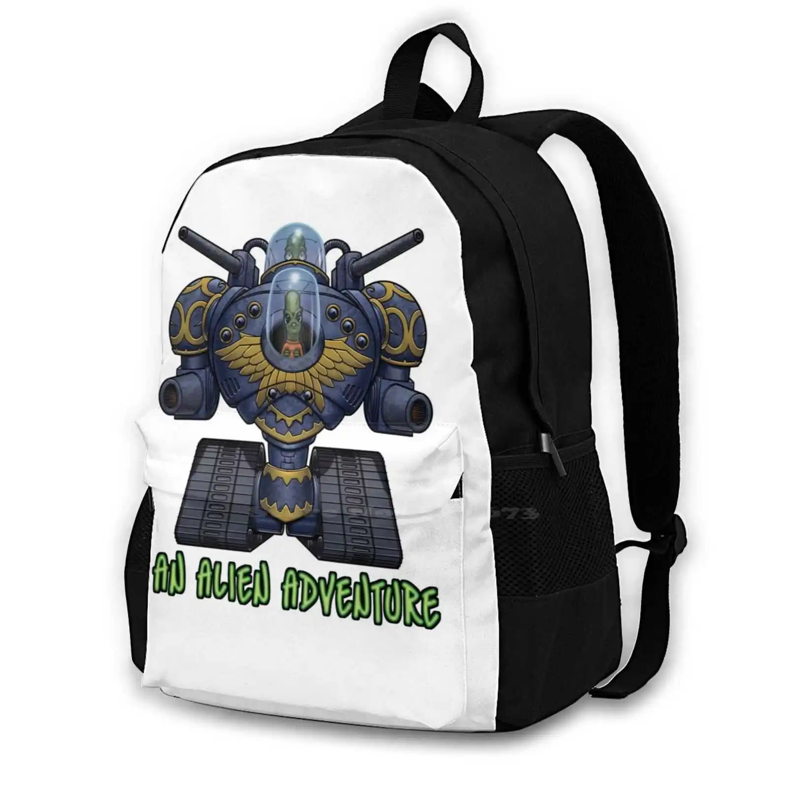 Un Alien Adventure - Mech Nuovi Arrivi Satchel Zainetto Borse Zaino Mech Battle Tech Alien Tank