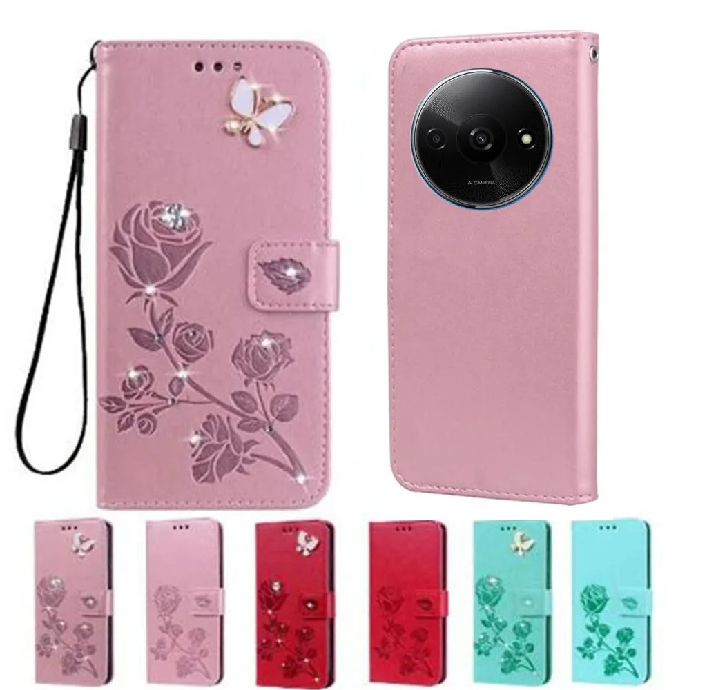 Per Xiaomi Redmi A3 Cover Flip Leather Stand Custodia Per Telefono Per Xiaomi Redmi A3 A 3 Redmia3 Custodia Per Carte
