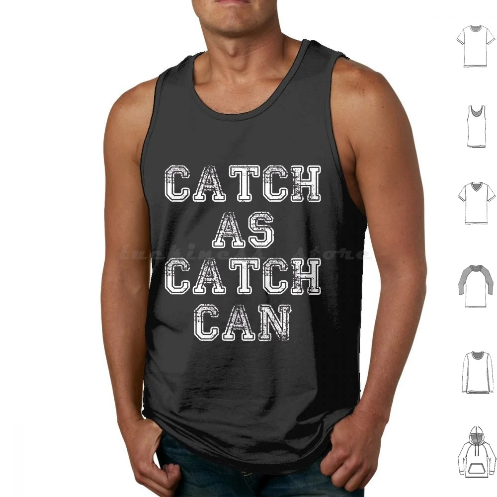 Catch Wrestling 2 White Tank Tops Print Cotton Catch As Catch Can Wrestling Catch Wrestling Bjj