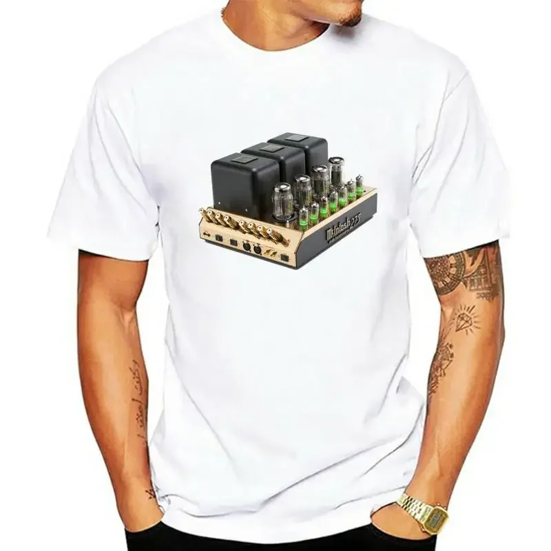 T-Shirt Da Uomo Alla Moda Mcintosh 275 Tube Amp T-Shirt Da Uomo Bianca Molto Cool Unica