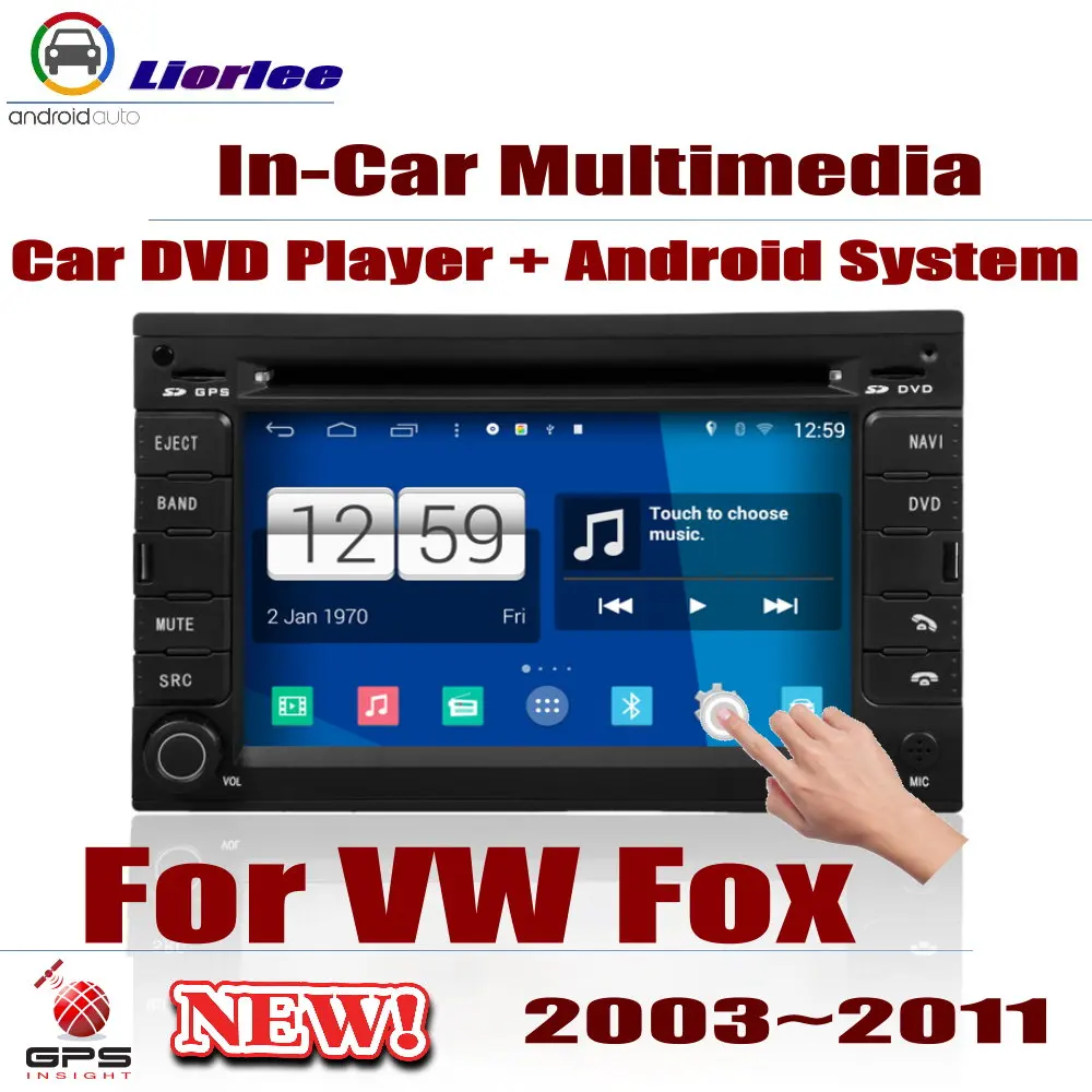 Per Vw Fox 2003-2011 Car Android Navigazione Gps Lettore Dvd Radio Stereo Schermo Hd Multimedia