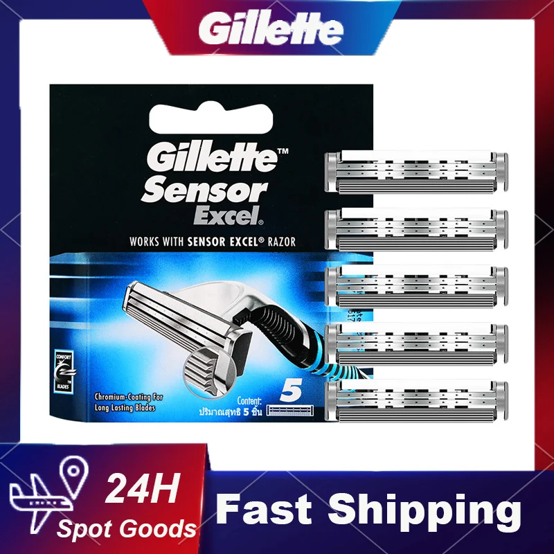 Gillette Sensor Excel Lama Di Rasoio Da Uomo Sostituisci Le Teste Barba Rasatura Lame Di Rasoio A Doppio Strato Per Uomo Vector 3 Razor