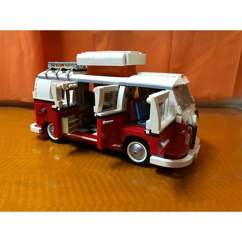1354 Pezzi Di Mattoni Da Campeggio Van Car Bluing Blocks Bus Creativo Ad Alta Tecnologia Compatibile Con 10220 Giocattoli Regalo Di Compleanno Per Bam