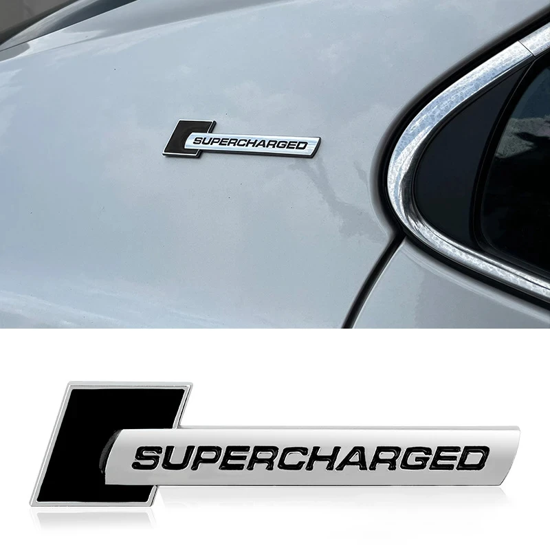 Per Land Rover Range Rover Vw Audi A3 A4 A5 A6 Q3 Q5 Q7 Rs S3 S4 S5 Distintivo Sovralimentato Posteriore Tronco Parafango Emblema Logo Sticker
