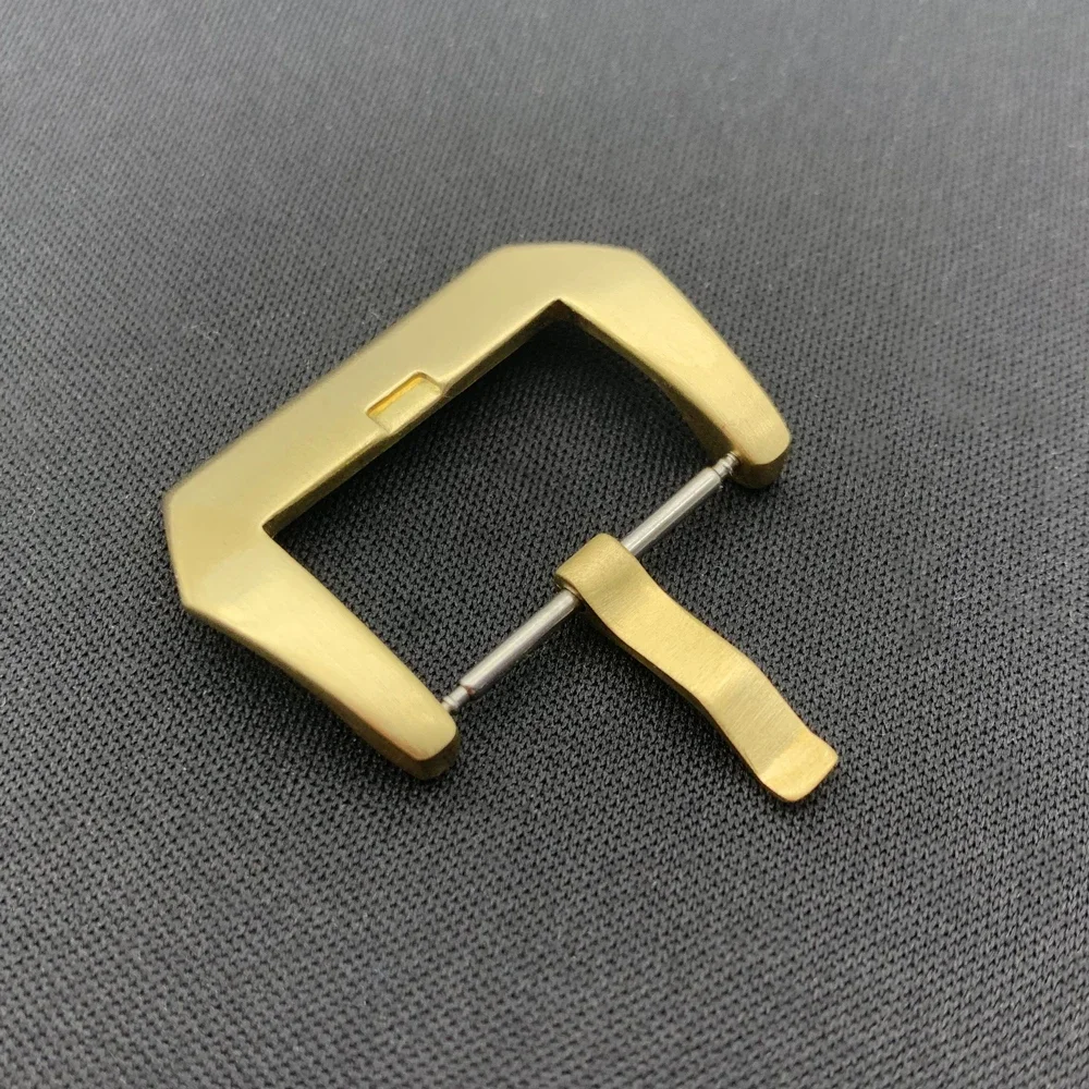 18 20 22 24 26Mm Argento Nero Fibbia Per Orologio Fibbia In Ottone Bronzo Per Pam Bell Rado Montblanc Fai Da Te Sostituire