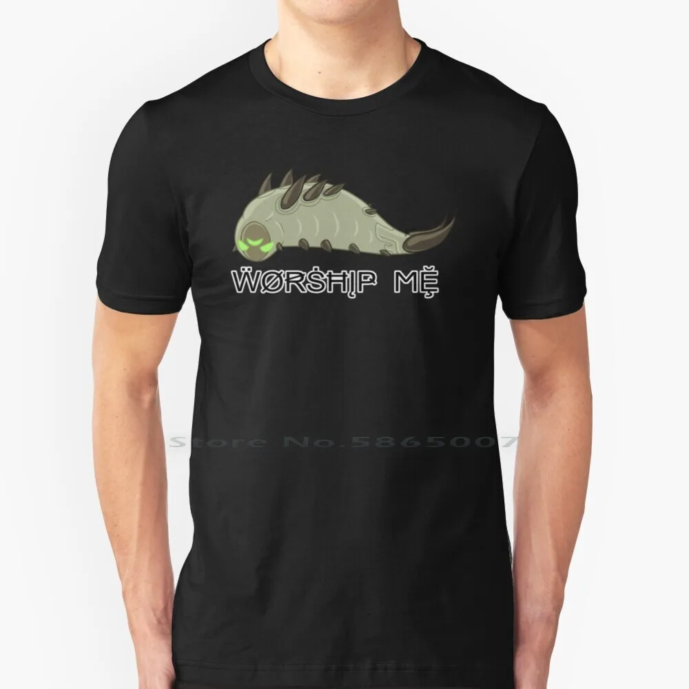 Hive Worm: Culto Me T Shirt 100% Cotone Destiny The Game Destiny 2 The Game Hive Worm Chibi Cute Neat Wurm Wyrm Corrught