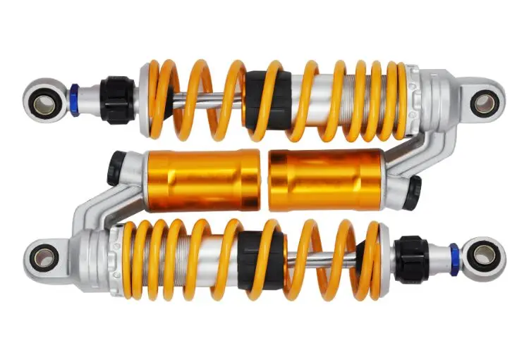 Ammortizzatori Universali 2 Pezzi 350Mm Per Honda Yamaha Suzuki Kawasaki Dirt Bikes Kart Atv Moto E Quad Giallo