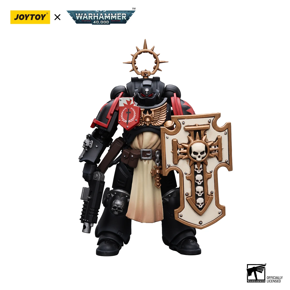 Joytoy 1/18 Action Figure Warhammer 40K Black Templars Bladeguard Veterano Collezione Anime Modelli Militari