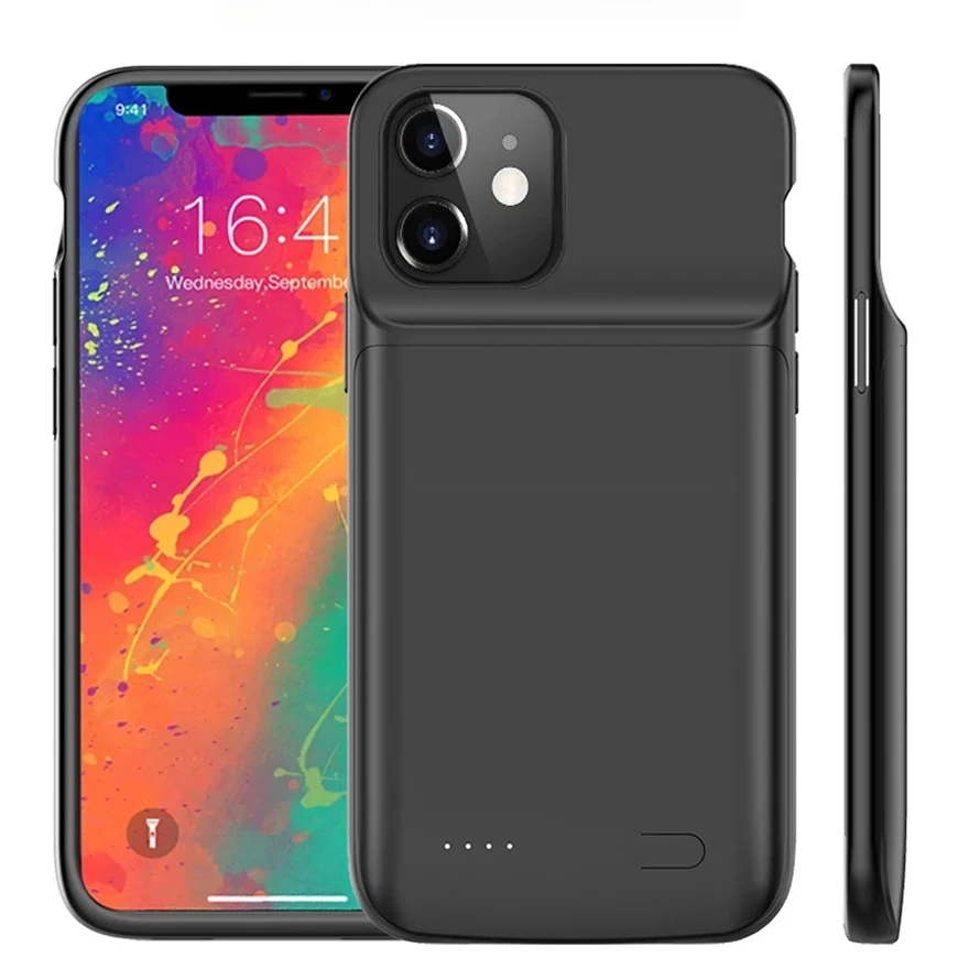 Cover Powerbank Per Iphone 13 Pro Max 13 Pro 13 Mini Custodie Per Batterie Esterne Cover Portatile Power Bank Per Iphone 12 Pro Max