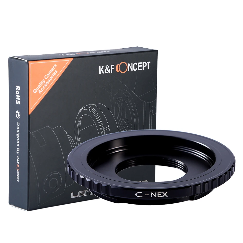 K & F Concept C Mount Lens Lens To Sony E Lens Adapter Per Sony A5000 A6000 A7C A7C2 A1 A9 A7S A7R2 A73 A7R4 A7R5