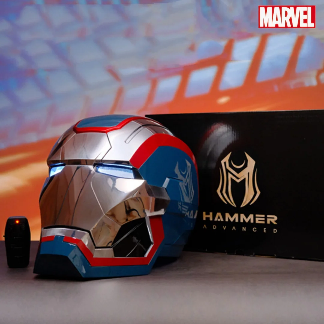 Marvel War Machine Casco Fetta Apertura E Chiusura Iron Man Plastica Plastica Patriot Casco Giocattoli Regali