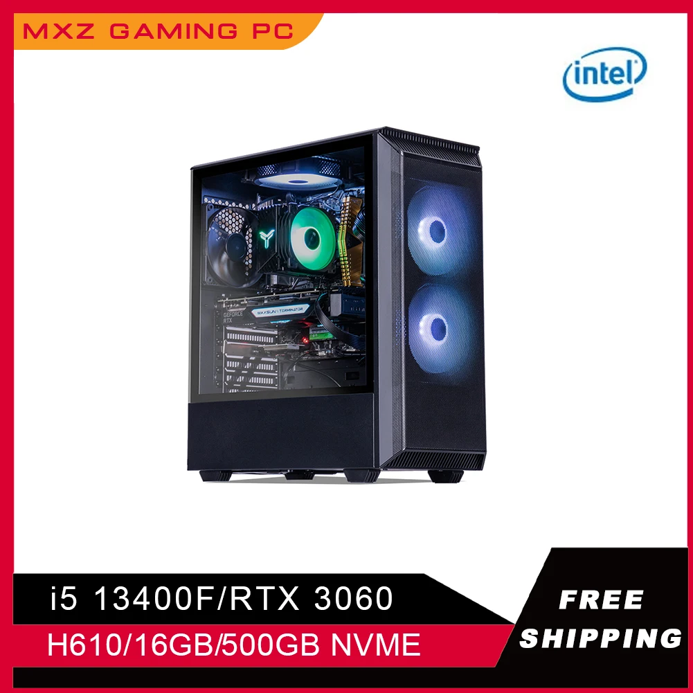 Mxz Fai Da Te Pc Gaming I5 13400F Scheda Grafica Rtx3060/3070 16Gb 1Tb Nvme Pc Gamer Completo Per Personalizzare Pc