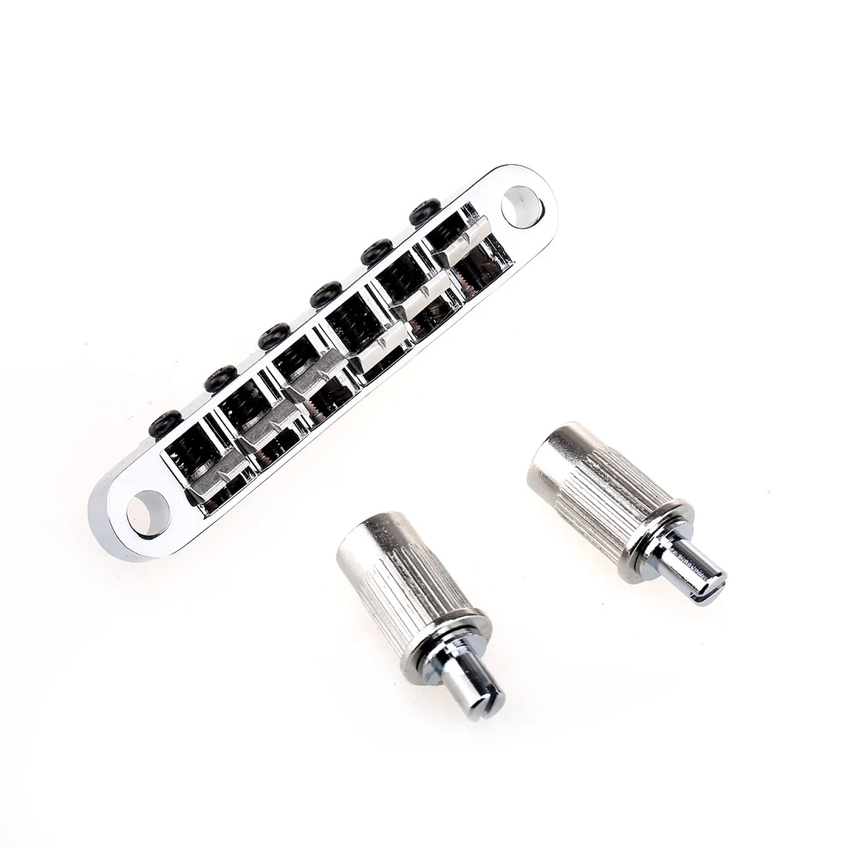 Wilkinson 52 Millimetri (2-3/64 Pollici) Spaziatura Delle Corde Stile Largo Tune-O-Matic Ponte Per Gibson/Epiphone Les Paul Chitarra Di Stile, Chrome