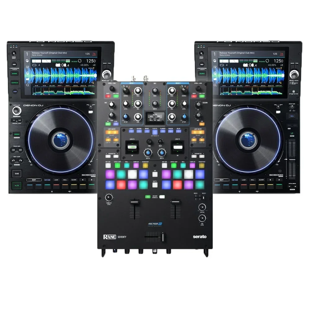 Sconto Sulle Vendite Estive Sulle Offerte Saldi Scontati Denon Dj Sc6000 Players + Denon Dj X1850 Mixer And Cover Bundle