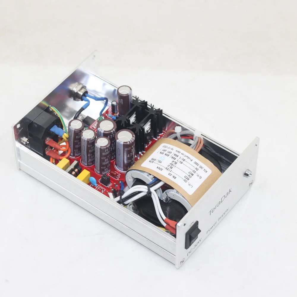 Teradak Dc12V 2A Per Chord 2Qute Usb Dac Dsd Alimentatore Lineare Amplificatore Fai Da Te Psu A Basso Rumore