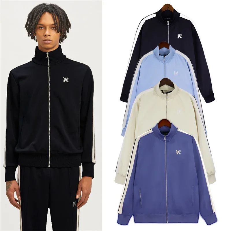 2024 Palm Angels Uomo Donna Amanti Moda Casual Lettera Logo Felpa Angels Streetwear Felpa Con Cappuccio Allentata Modello Squalo