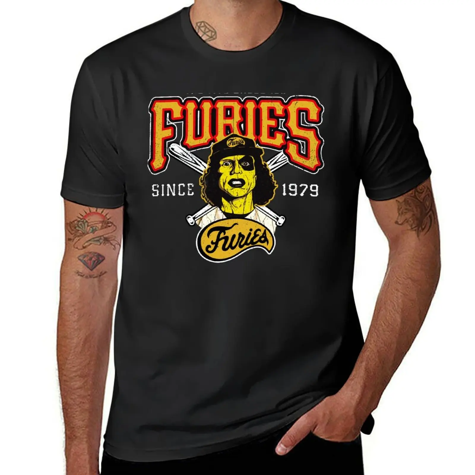 Furies Da Baseball Da Warriors T-Shirt Summer Top Blanks T-Shirt Da Uomo In Cotone