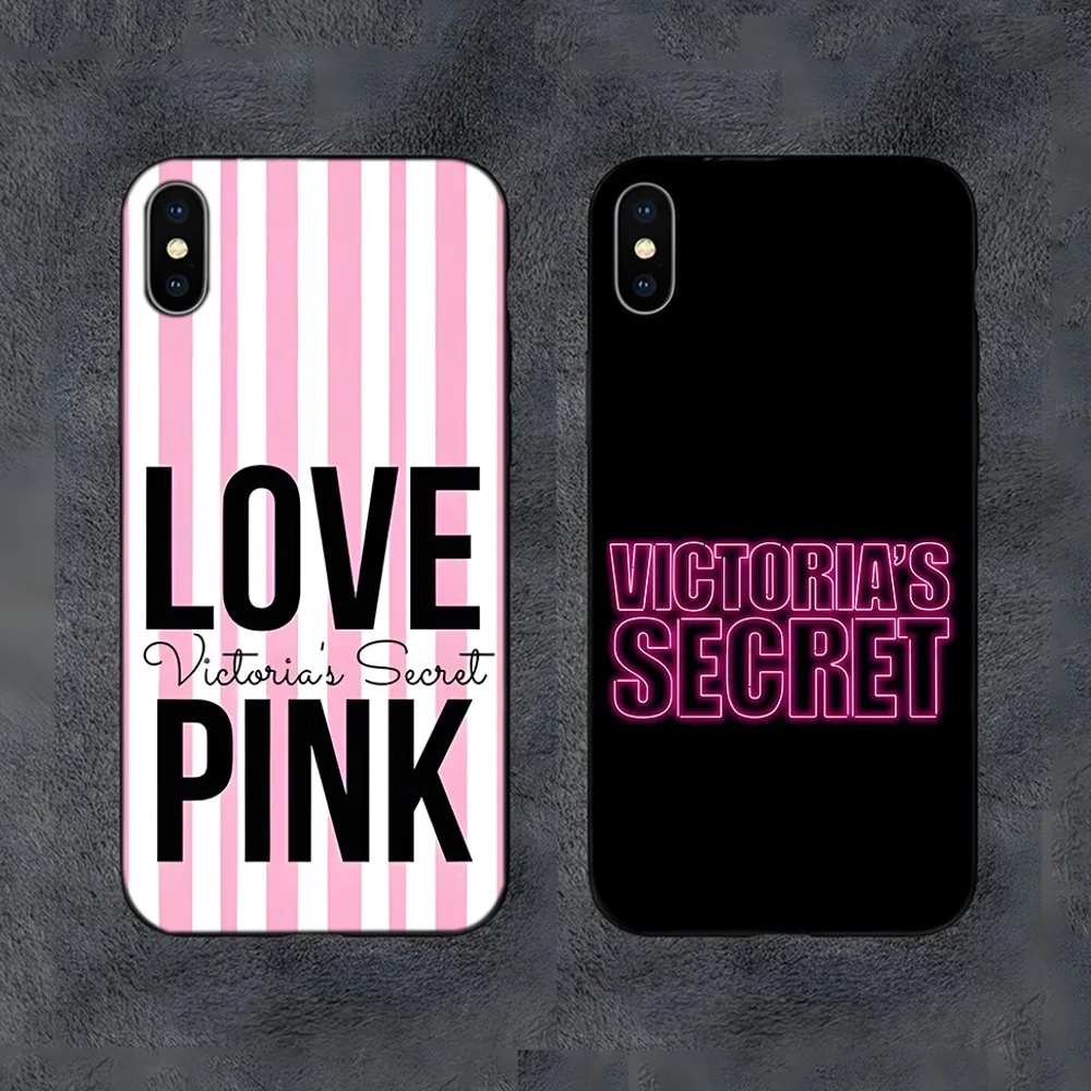 V-Victorias Luxury S-Secrets Vs Custodia Per Telefono Rosa Per Samsung S21,S22,S23,S30,Ultra,S20,S30,Plus,S21 Fe,10,9,5G Cover In Silicone