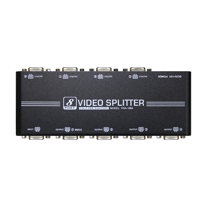 Ams V1S8 1 In 8 Out Vga Splitter Vga Distributore Led Video Wall Display Converter Per Ps4 Pc Laptop Tv Box Al Proiettore