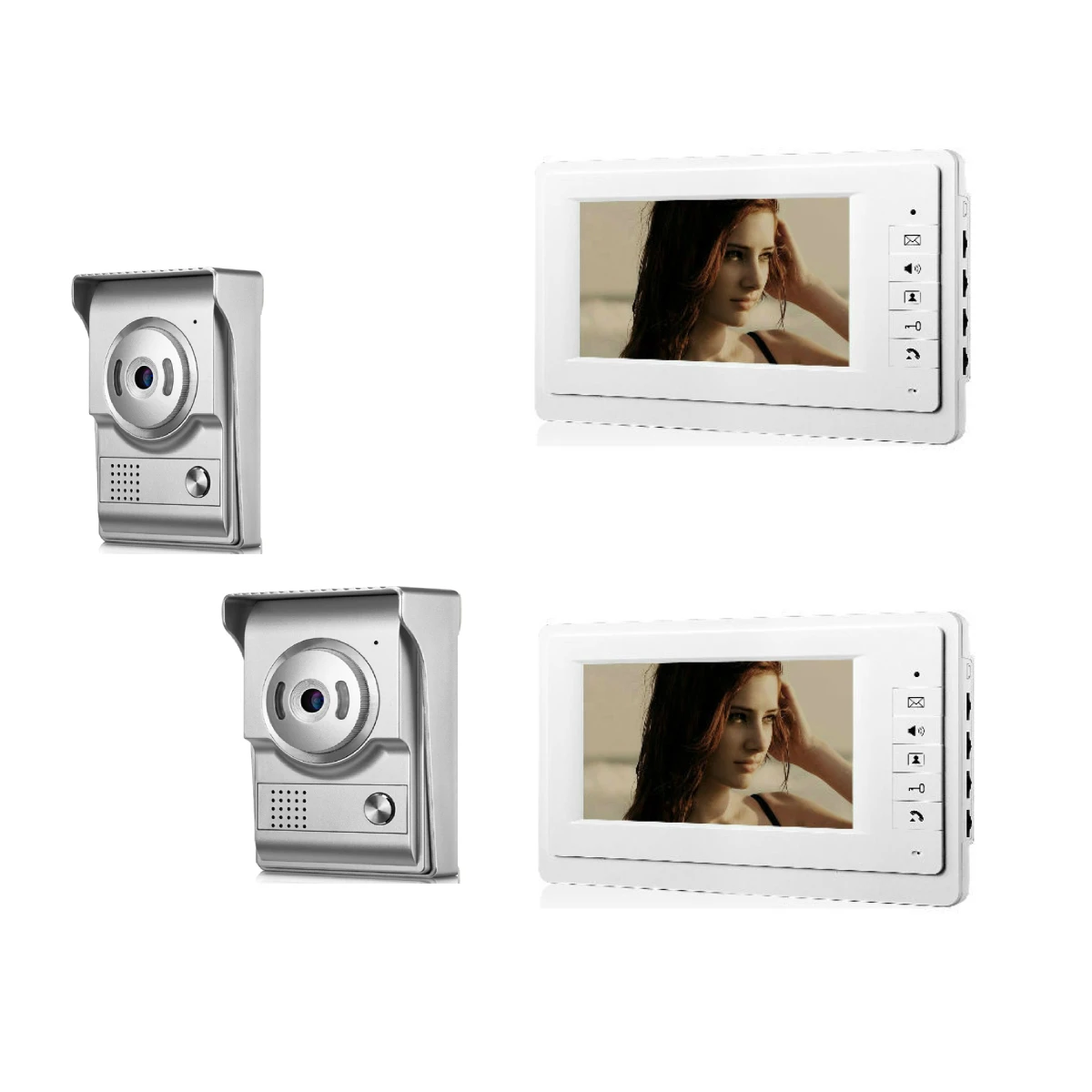 Yobang Security 7 Pollice Cablata Campanello Videocitofono Phone System Video Citofono Home Security Video Citofono Telecamera