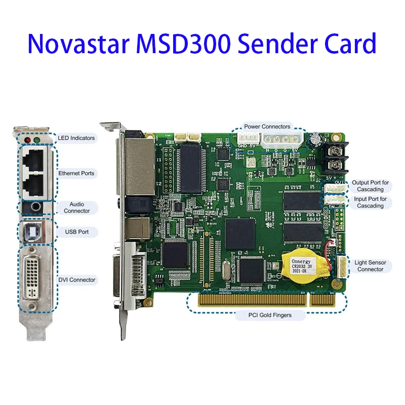 Novastar Msd300 Display A Led Scheda Mittente Novastar Led Invio Scheda Display Sistema Di Controllo Scheda Led Controller Video Wall