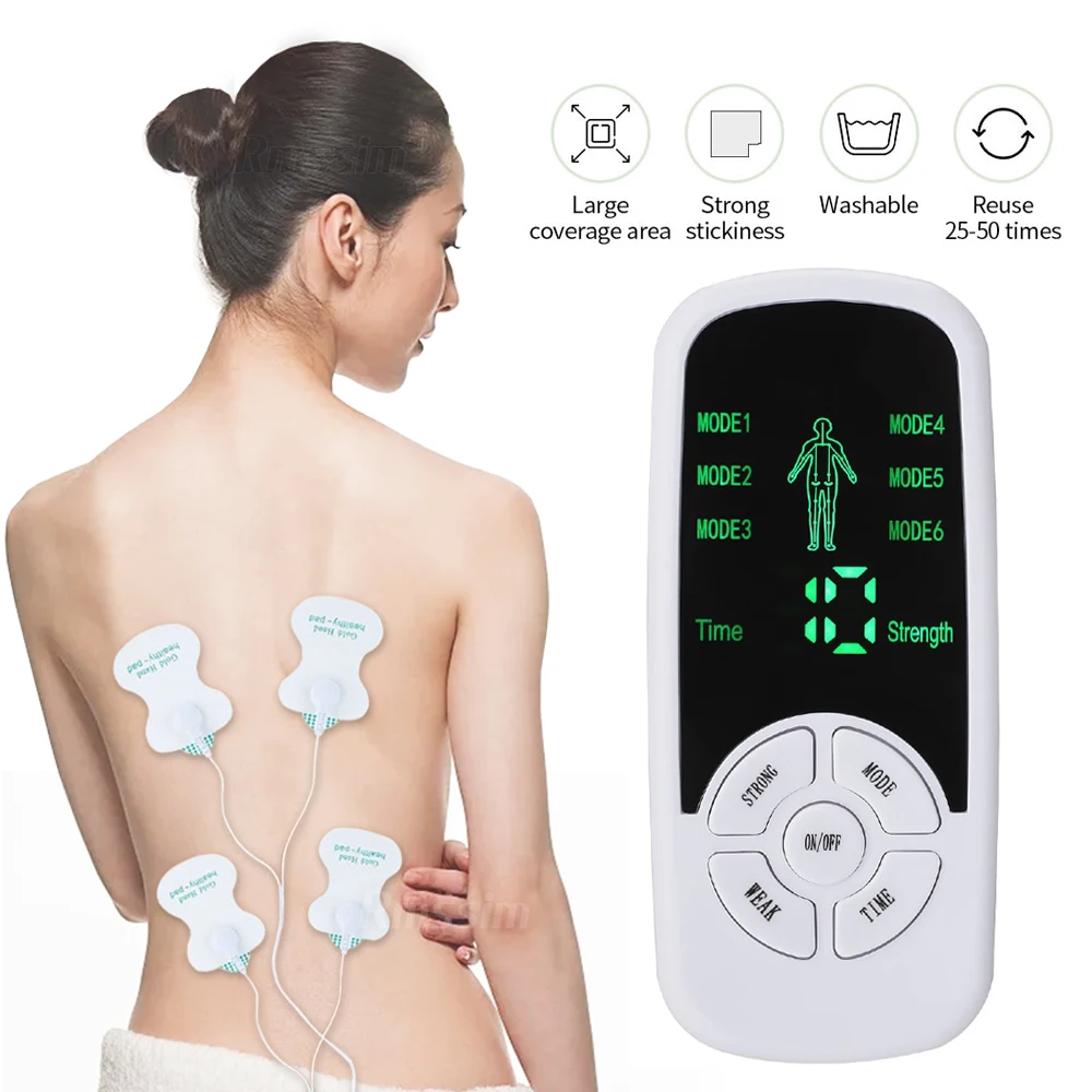 Mini Stimolatore Muscolare Elettrico Tens Elettrostimolatore Neck Body Meridian Massage Machine Ems Dispositivo Mmassager A Bassa Frequenza