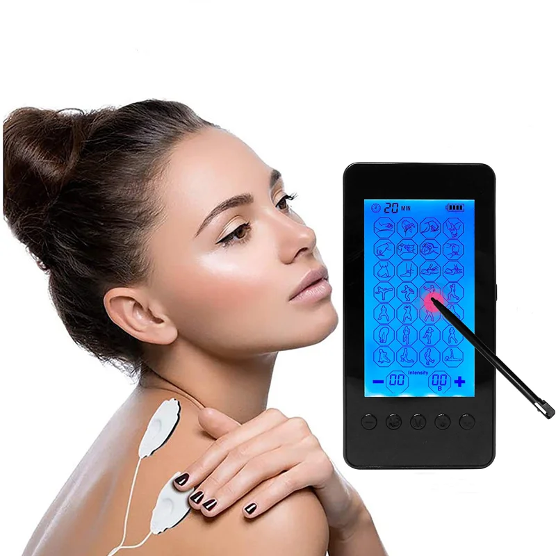 28-Mode Electric Tens Muscle Stimulator Digital Therapy Massage Tool Ems Acupuncture Body Massager Electrostimulator Pain Relief