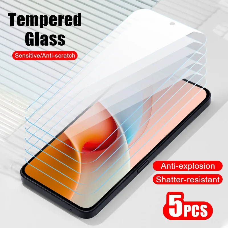 5 Pezzi Di Vetro Temperato Per Redmi 13 12C Note 13 12 Pro Plus 13R Pro 12S 12 T Pro 12 Turbo 12 Discovery 12 Pro Speed Pellicola Protettiva