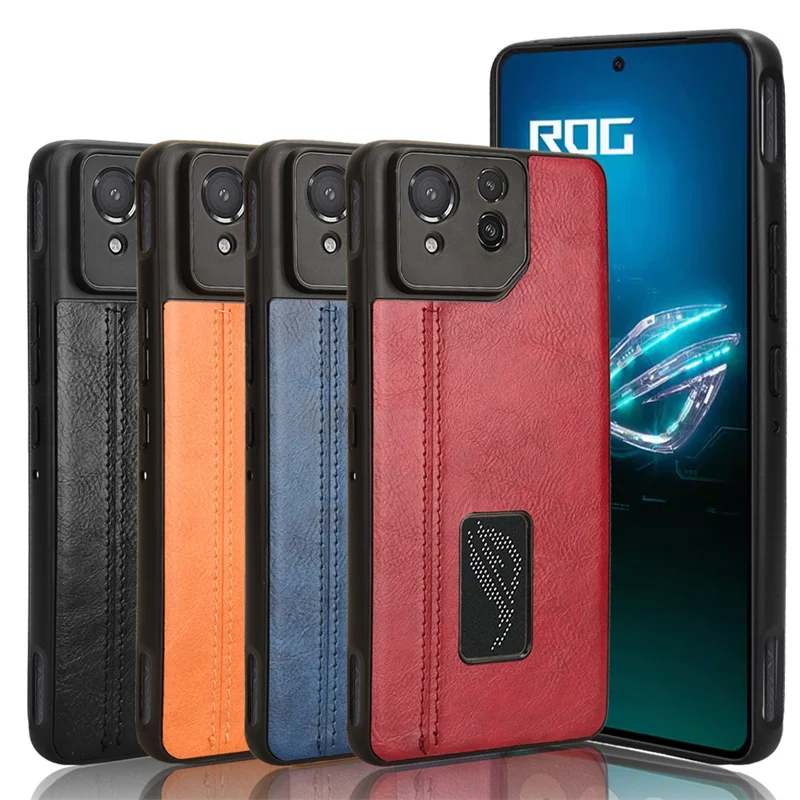 Per Asus Rog Phone 8 Pro Custodia Per Asus Rog Phone 8 Suture Soft Edge Custodia Rigida In Pelle Pu Per Asus Rog Phone 8 Pro Case