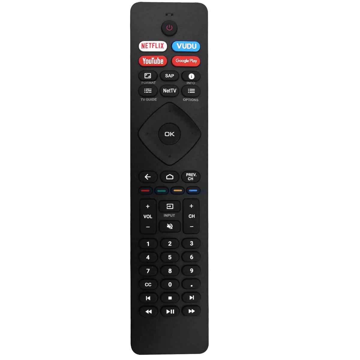 Sostituire Nh800Up Rf402A-V14 Remote Per Philips Android 4K Ultra Hd Smart Tv Led 43 Pfl5766/F7 50 Pfl5704/F7 55 Pfl5604/F7