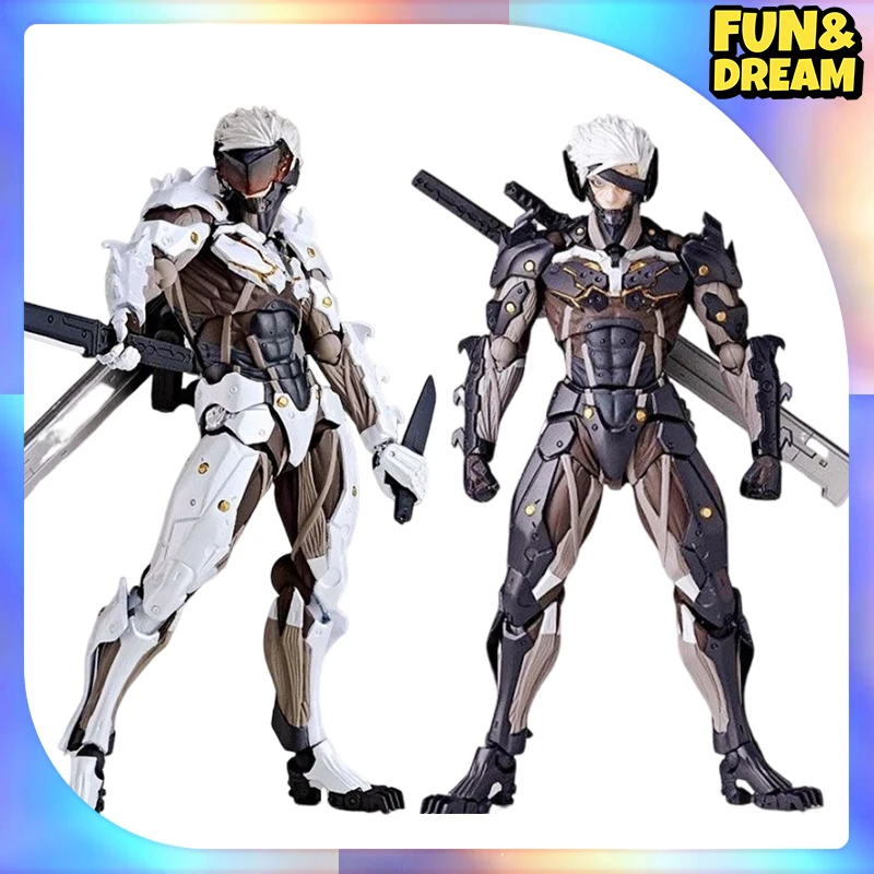 Ko Kaiyodo Metal Gear Anime Action Figure Mgs Raiden Metal Gear Snake Movable Joint Giocattoli Per Bambini Decorazione Regalo Di Compleanno