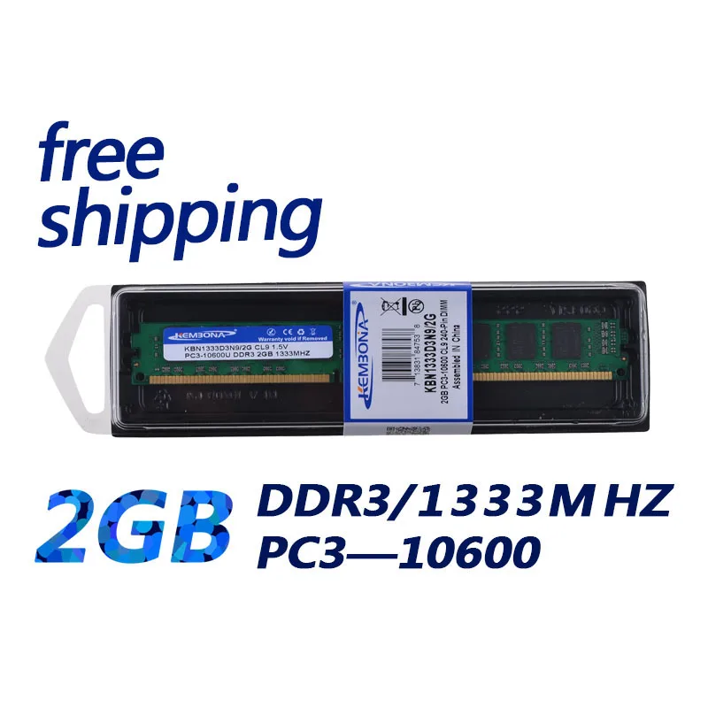 Kembona Best Buy Testato Memoria Ram Dimm Lunga Ddr3 2Gb 1333Mhz Per Chipset Originali Per Computer Dalla Cina Spedizione Gratuita