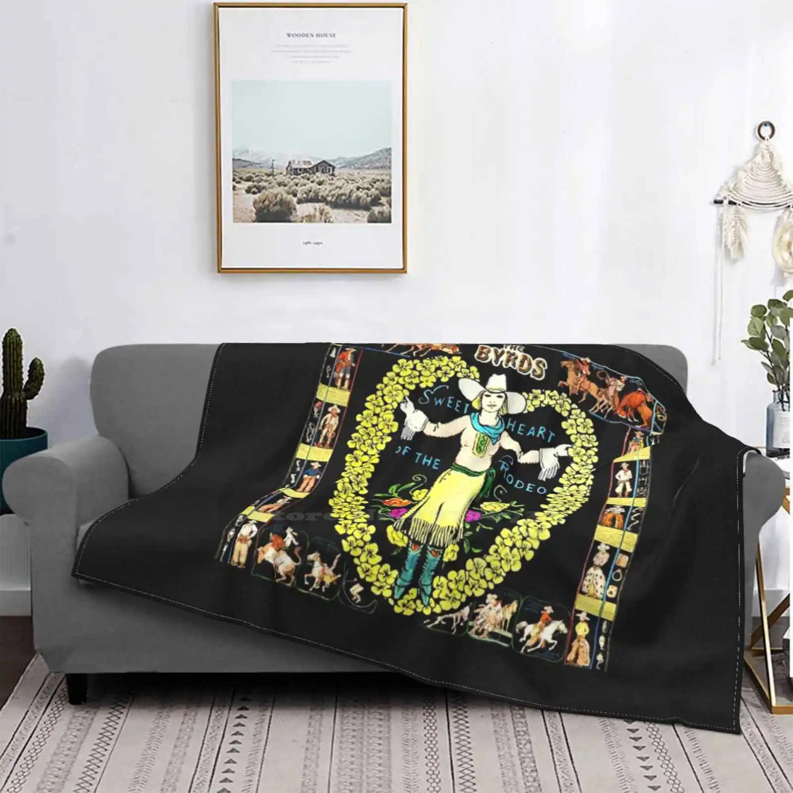 Sweetheart Of The Rodeo Shirt Sticker Coperta Per Aria Condizionata Coperta Morbida Sweetheart Rodeo Album Cover Byrds