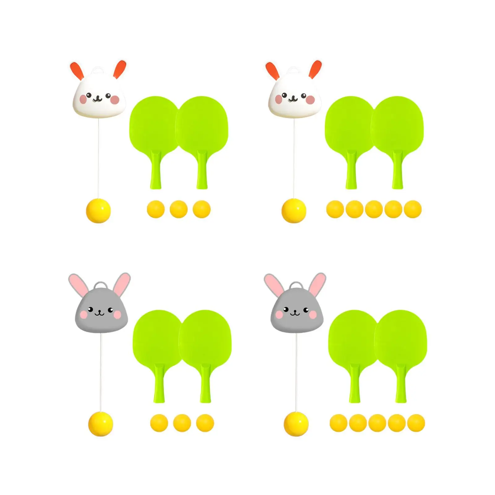 Hanging Table Tennis Trainer Cartoon Interactive Ping Pong Self Training Set Per Park Adulti Bambini Outdoor Indoor Interaction