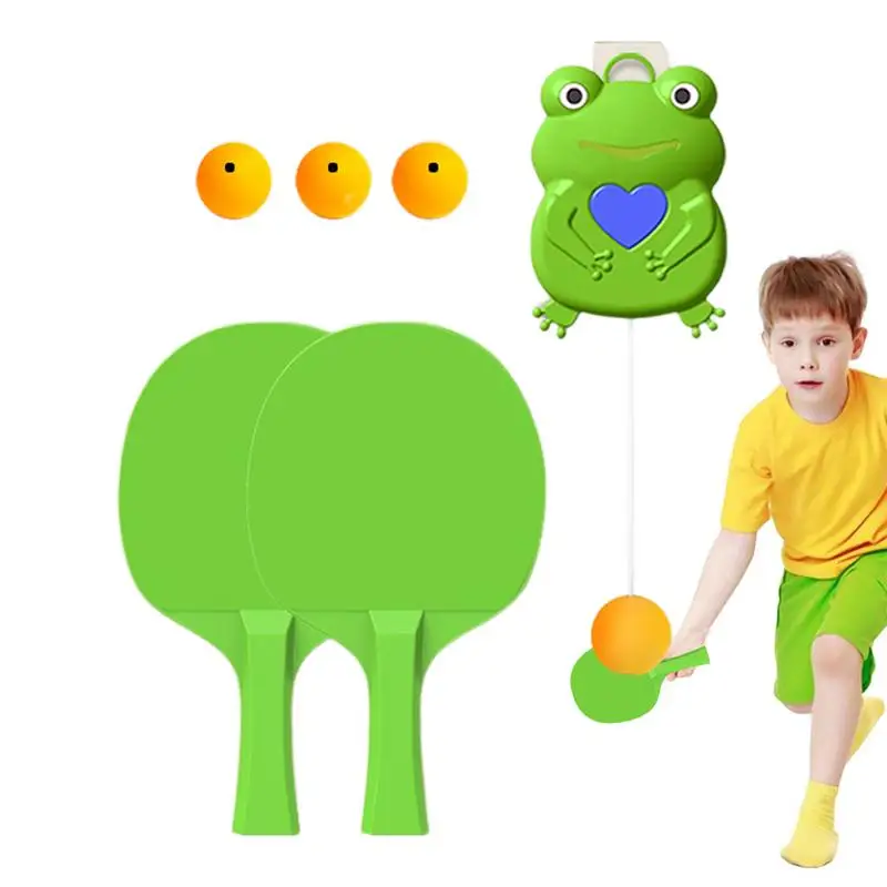 Indoor Hangings Ping Pong Rebound Table Tennis Self Training Kit Arazzi Set Da Ping Pong Per Bambini