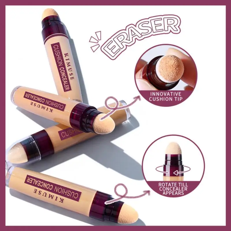 3 Colori Contour Pen Concealer Stick Lasting Waterproof Brightening Covers Occhiaie Macchie Acne Sponge Head Concealer Makeup