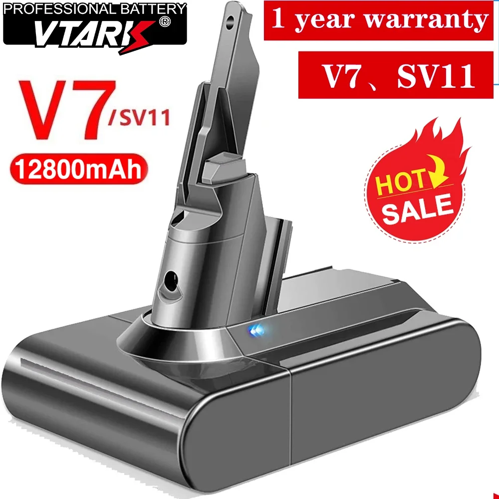 Sostituzione Batteria Originale Al Litio V7 Da 128000Mah 21.6V Per Dyson Motorhead Pro Trigger V7 Animal Car + Boat Fluffy Sv11 Battery