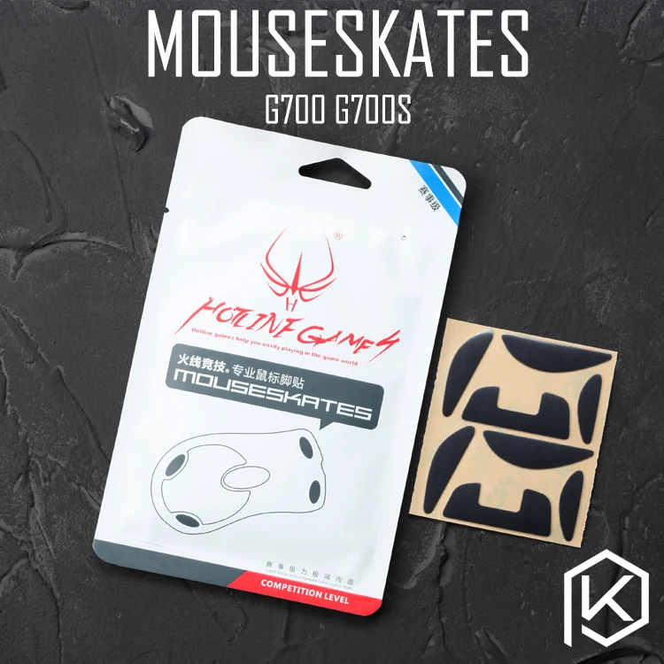 Hotline Giochi 2 Set/Pacco Originale Livello Di Competizione Piedi Del Mouse Pattini Gildes Per Logitech G700 G700S 0.6 Millimetri Di Spessore