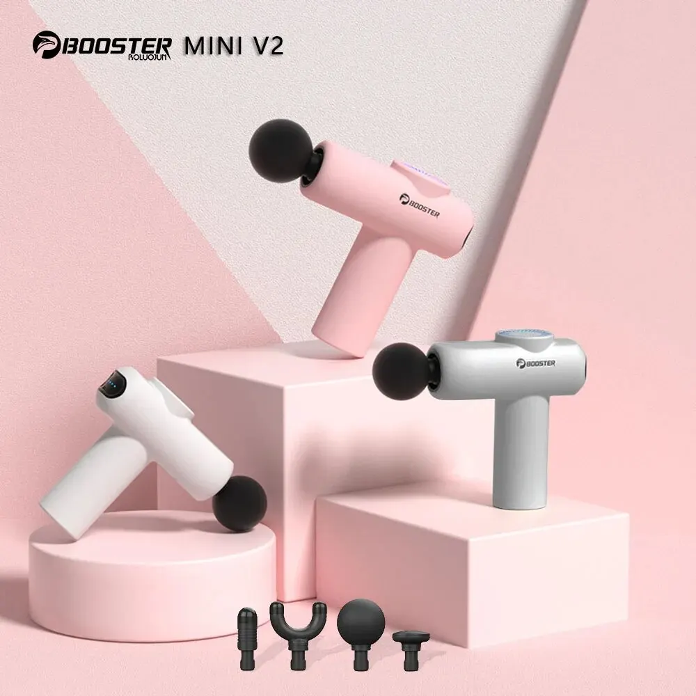 Booster Muscle Massage Gun Mini V2 Massager Fascia Gun Massaggiatore Per La Schiena Piccolo Vibratore Muscle Relaxant Fitness Body Relief