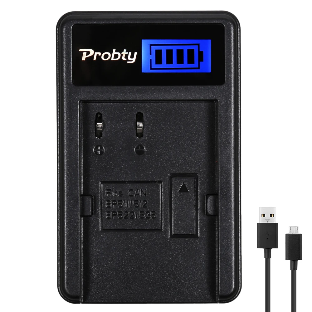 Per Canon Bp-511 Bp-511A Lcd Usb Caricabatterie Per Foto/Videocamera Per Canon Eos 300D 10D 20D 30D 40D 50D D30 D60 5D G6