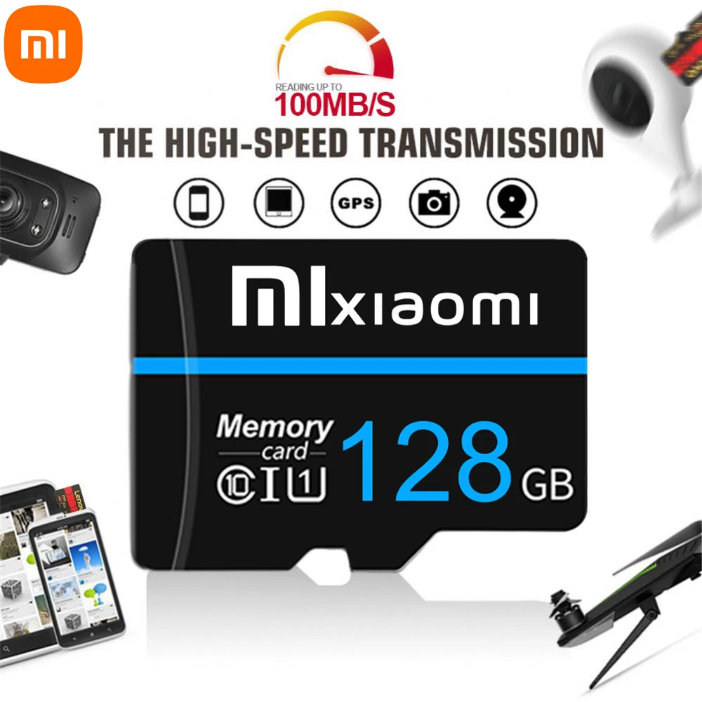 Xiaomi Micro Tf Card 2Tb 1Tb U1 Class10 Memory Card Ad Alta Velocità Con Adattatore Di Archiviazione Espansa Per Smartphone Bluetooth Drone Pc