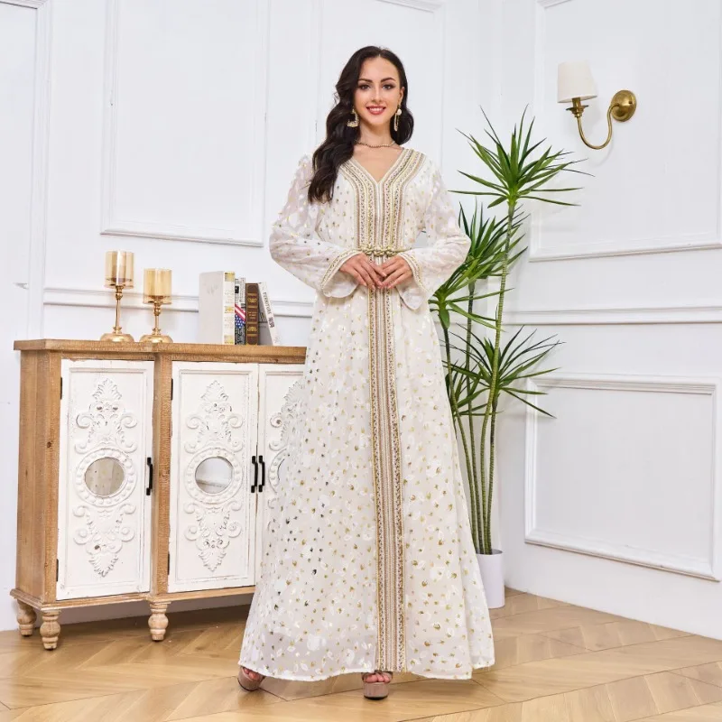 Abito Da Donna Musulmana New Gilding Slim Fit Dress Ebay Abito Formale Abito Formale Vestidos Elegantes Para Mujer