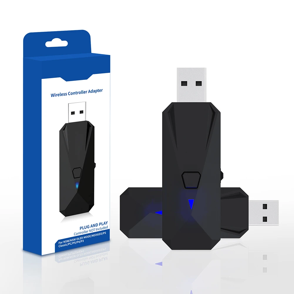 Ricevitore Wireless Adattatore Usb Per Ps5/Ps4/Ps3/Nintendo Switch Controller Bluetooth Gamepad Dongle Adapter Accessori Di Gioco